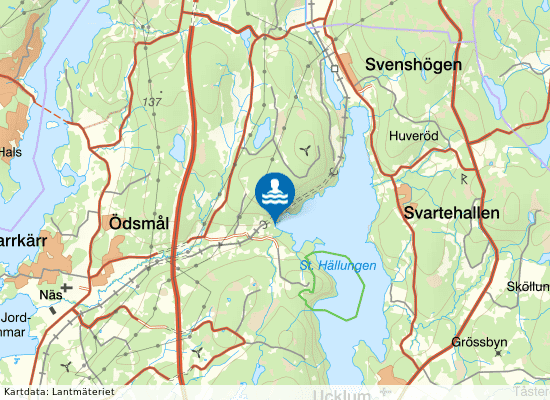 Talbo Hällungen på kartan