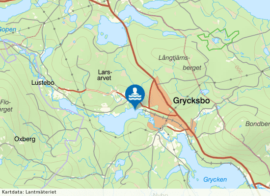 Tansen Grycksbo på kartan