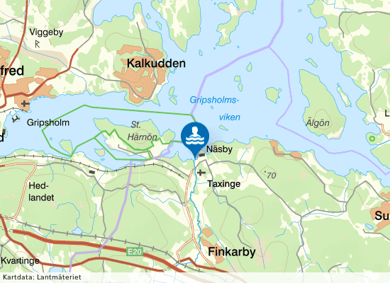 Taxingebadet på kartan