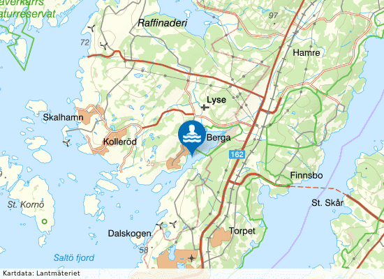 Trellebystrands camping på kartan