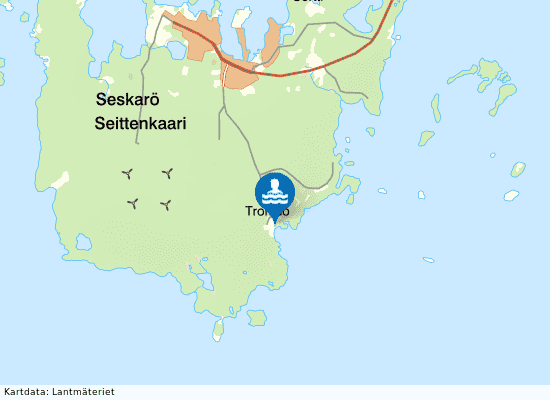Tromsöviken på kartan