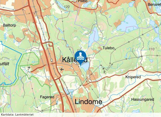 Tulebosjön på kartan