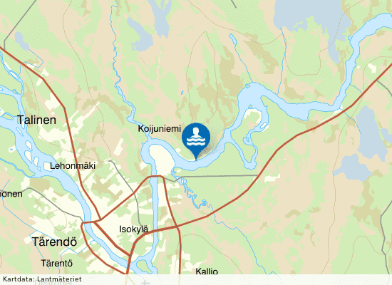 Tärendö på kartan