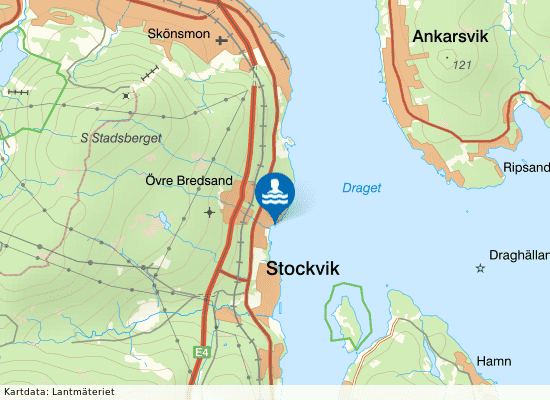 Bredsand Njurunda på kartan