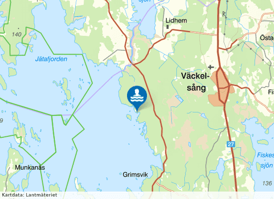 Ursöbadet på kartan