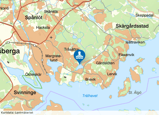 Valsjön på kartan