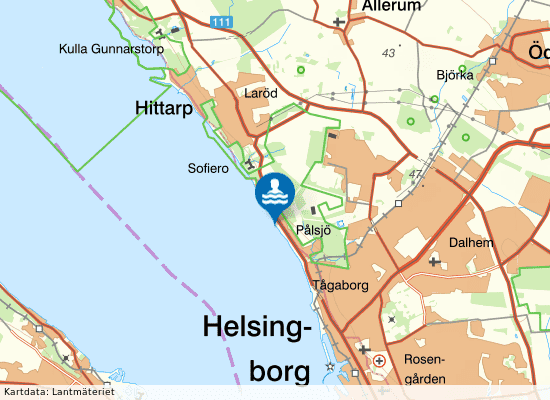 Vikingstrand på kartan