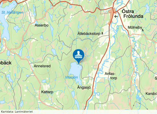 Vitasjön på kartan