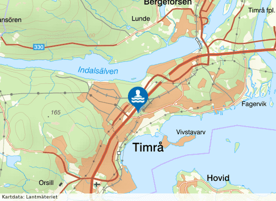 Vivstavarvstjärn på kartan