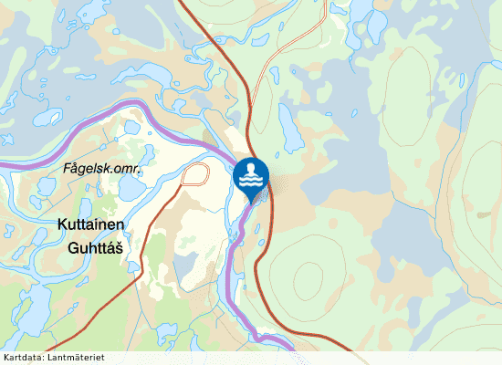 Vuontisjärvi, Karesuando på kartan