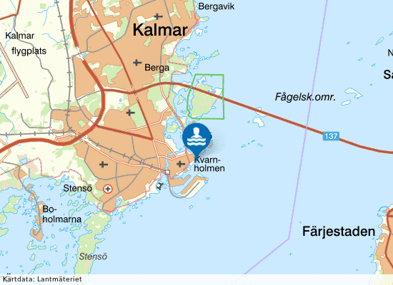 Vågbrytarbadet på kartan