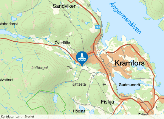 Väjabadet på kartan