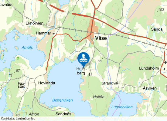 Vänern S Bottenviken på kartan