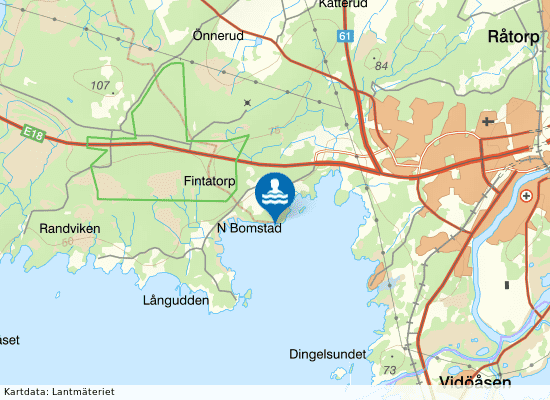 Vänern Skutberget på kartan