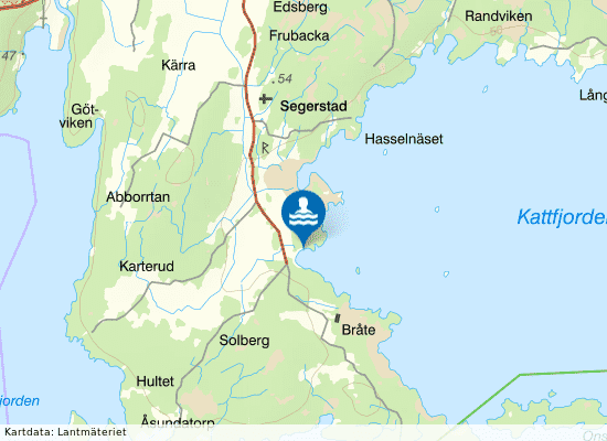 Vänern  Torsviken på kartan