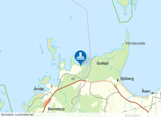 Vänern,  Årnäs Jutaviken på kartan