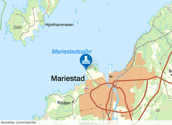 Vänern, Ekudden på kartan