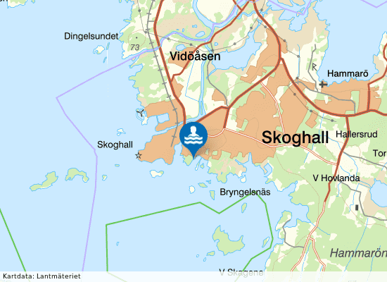 Vänern, Lillängsviken på kartan