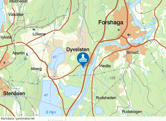 Abborrtjärn på kartan