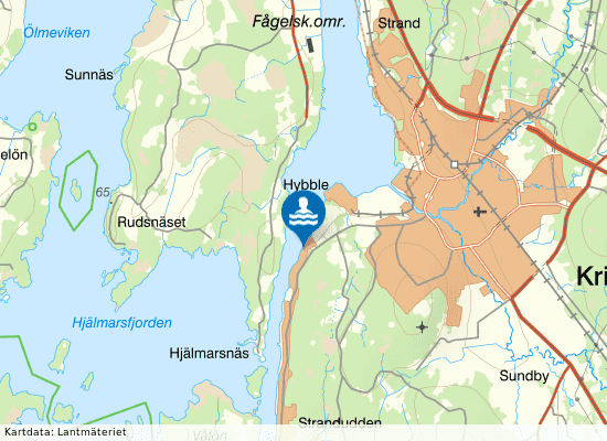 Vänern, Skymningen II på kartan