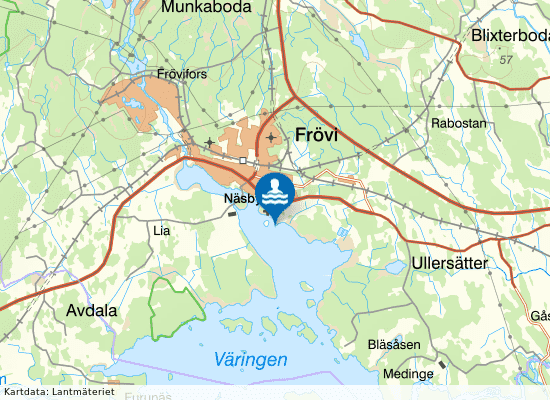 Väringen, Prästryggen på kartan