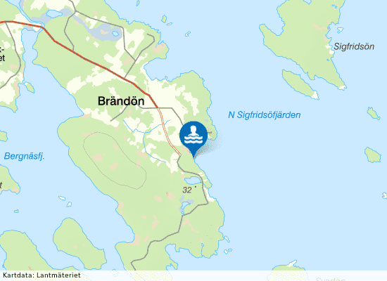 Brändön på kartan