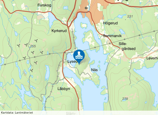 Västra Silen, Badbarna på kartan