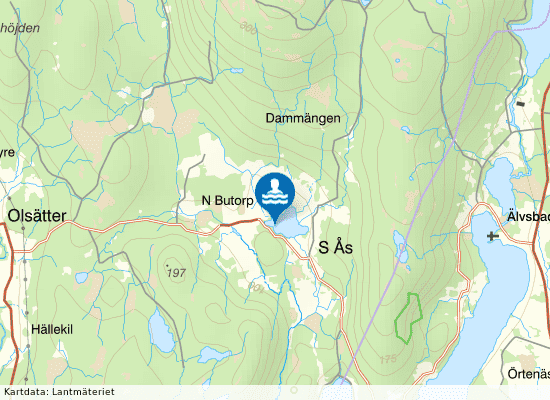 Åstjärn på kartan