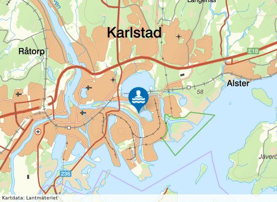 Örsholmstjärn på kartan