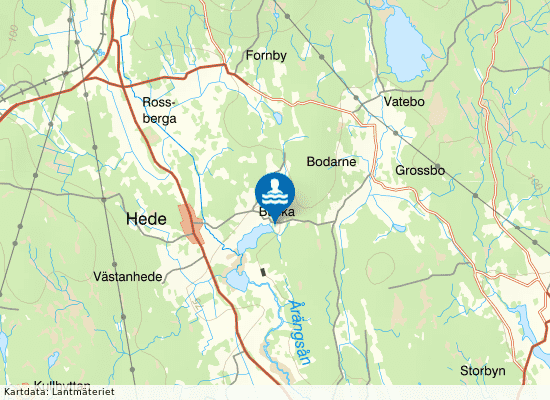 Buskasjön på kartan