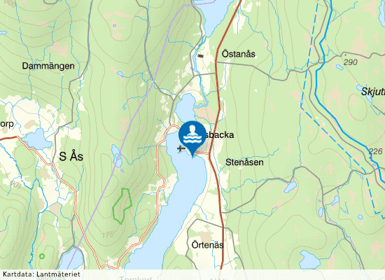Östra Örten, Älvsbacka på kartan