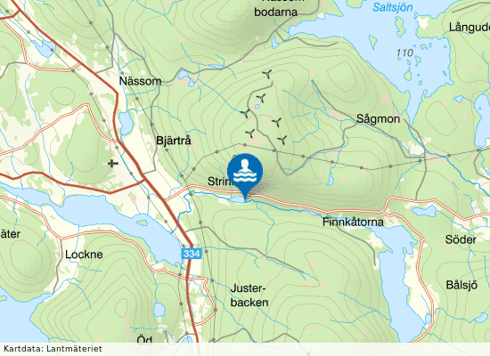 Butjärn på kartan