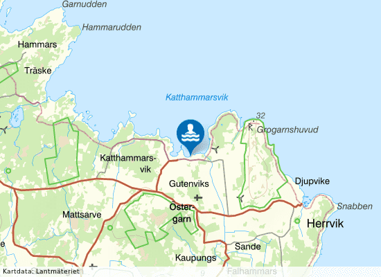 Katthammarsvik på kartan