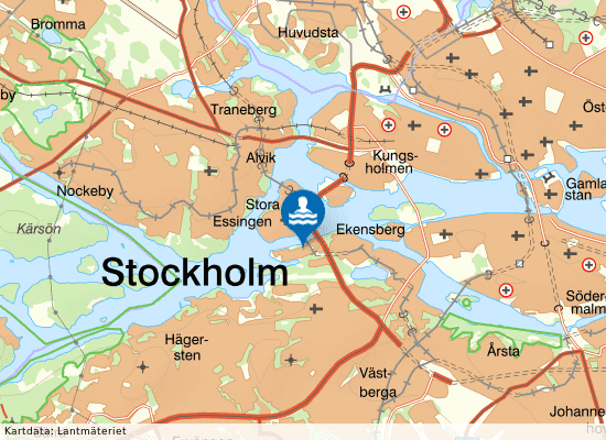 Ormberget gröndal på kartan