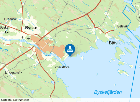 Byske Havsbad på kartan