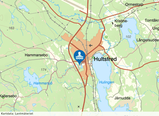 Hagadal sim- och sporthall på kartan