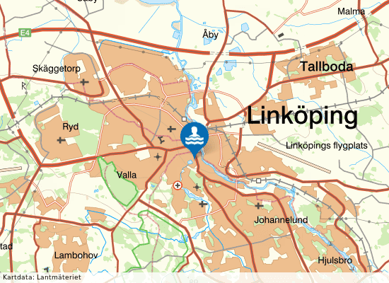 Medley Linköpings simhall Tinnerbäcksbadet på kartan
