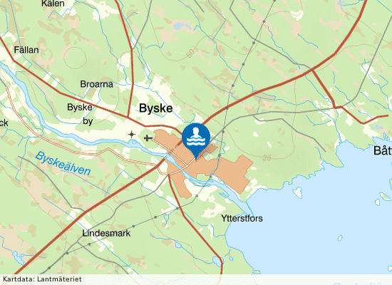 Byske Badhus på kartan