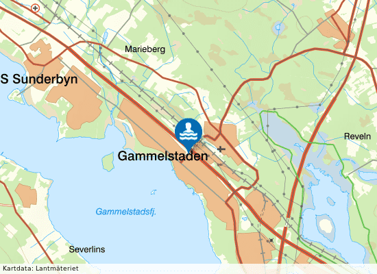Actic Luleå - Gammelstads Badhus på kartan