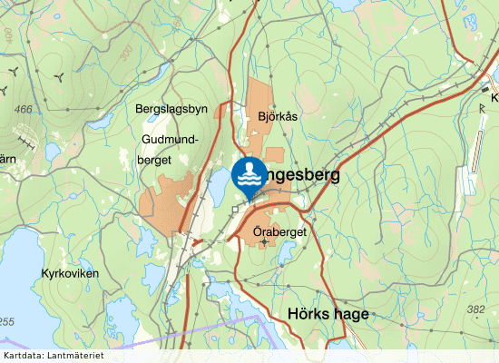 Actic Grängesberg - Grängesbadet på kartan