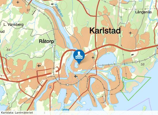 Sundstabadet på kartan