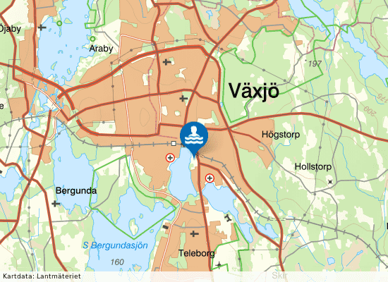 Medley Växjö simhall & Aqua Mera på kartan