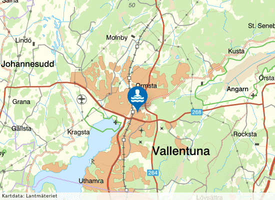 Sports Club Vallentuna på kartan