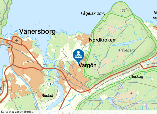 iForm Hallevibadet på kartan