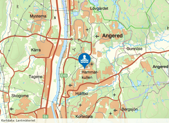 Hammarbadet på kartan