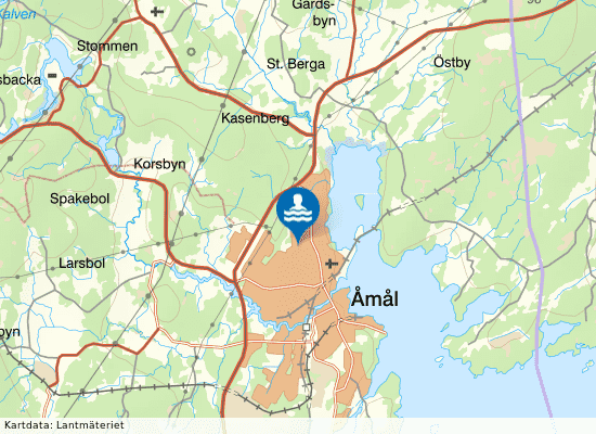 Åmåls simhall på kartan