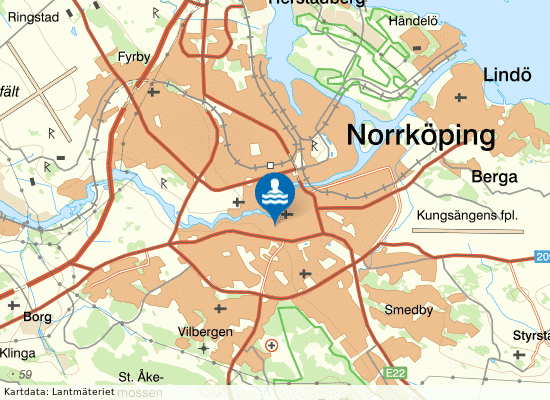 Actic Norrköping på kartan