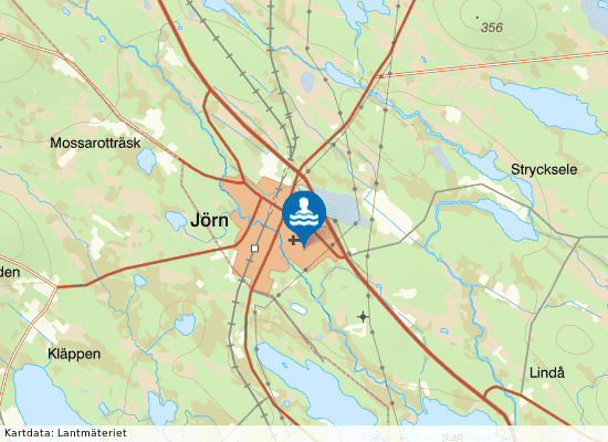 Jörns Badhus på kartan