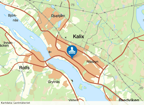 Kalix SportCity på kartan