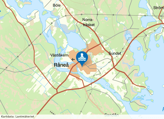 Actic Luleå - Råneå Badhus på kartan